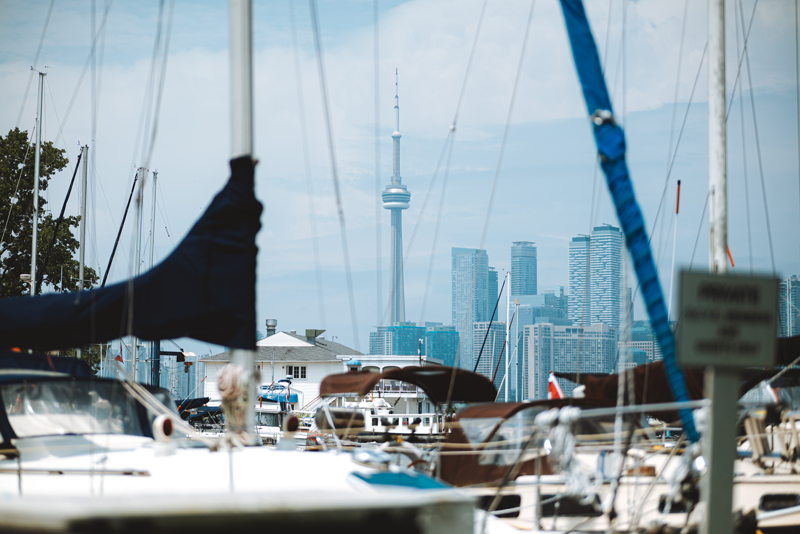 Queen City Yacht Club on Toronto Island